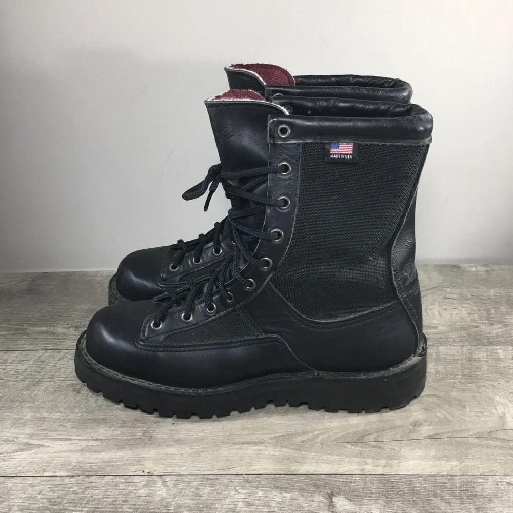 Men's Danner 69210 Acadia Black Soft Toe Hunting Gore-Tex GTX Leather Boots 7.5